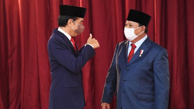 Presiden Joko Widodo dan Menteri Pertahanan, Prabowo Subianto