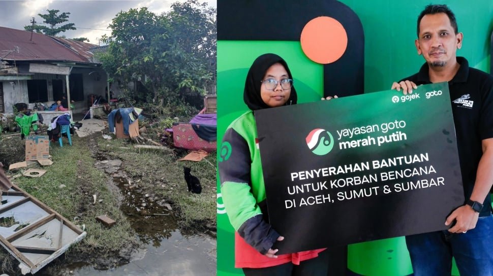 GoTo Bantu Mitra Driver Korban Banjir Aceh dan Sumatra