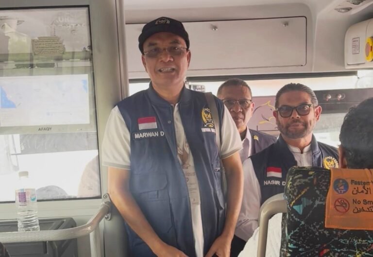 Lepas Jemaah Haji Sektor 6 Makkah Menuju Arafah, Marwan Dasopang: Bismillah Semoga jadi Haji Mabrur